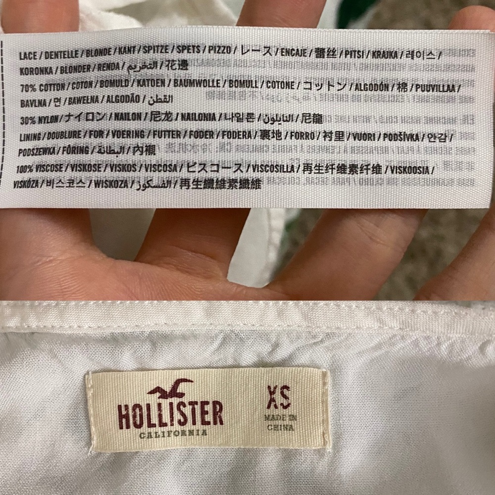 Price firm: Hollister white lace halter mini dress - Picture 8 of 8